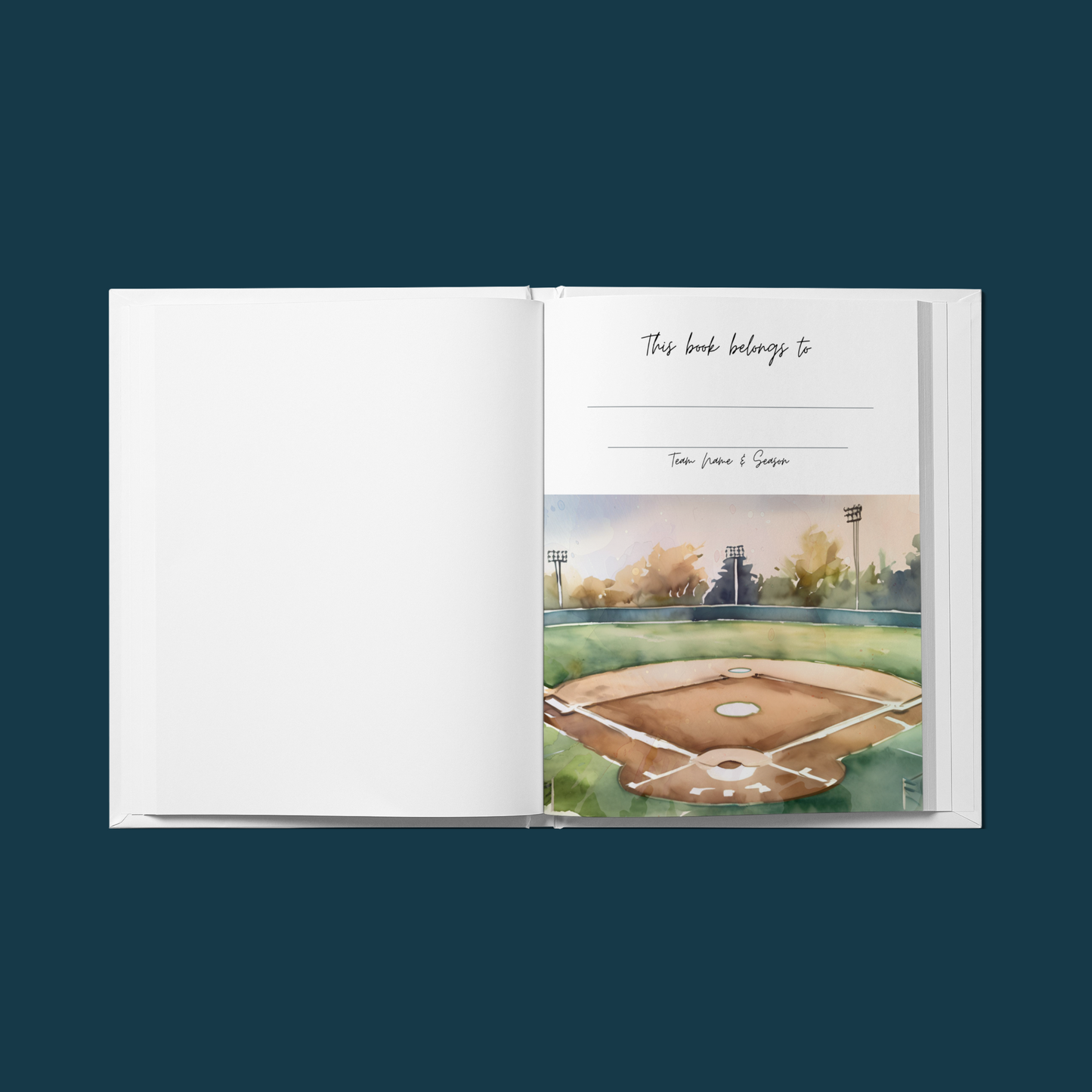 Baseball coach thank-you gift book