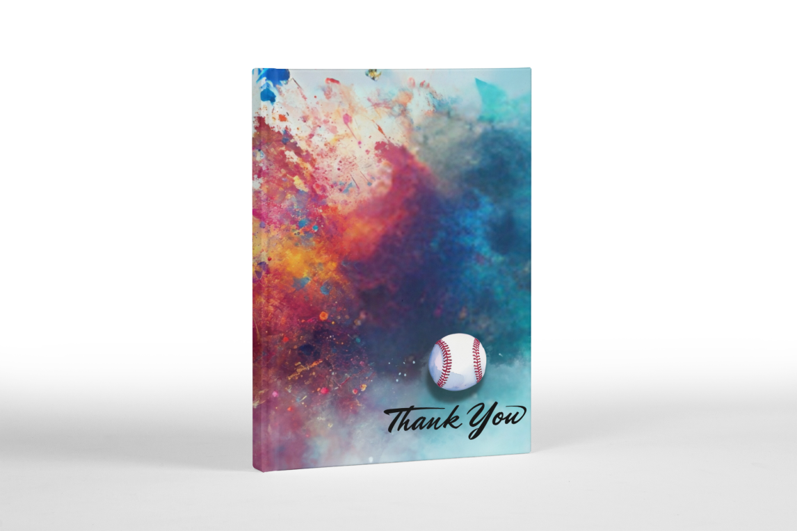Baseball coach thank you gift with ball and baseball graphics for team gifts