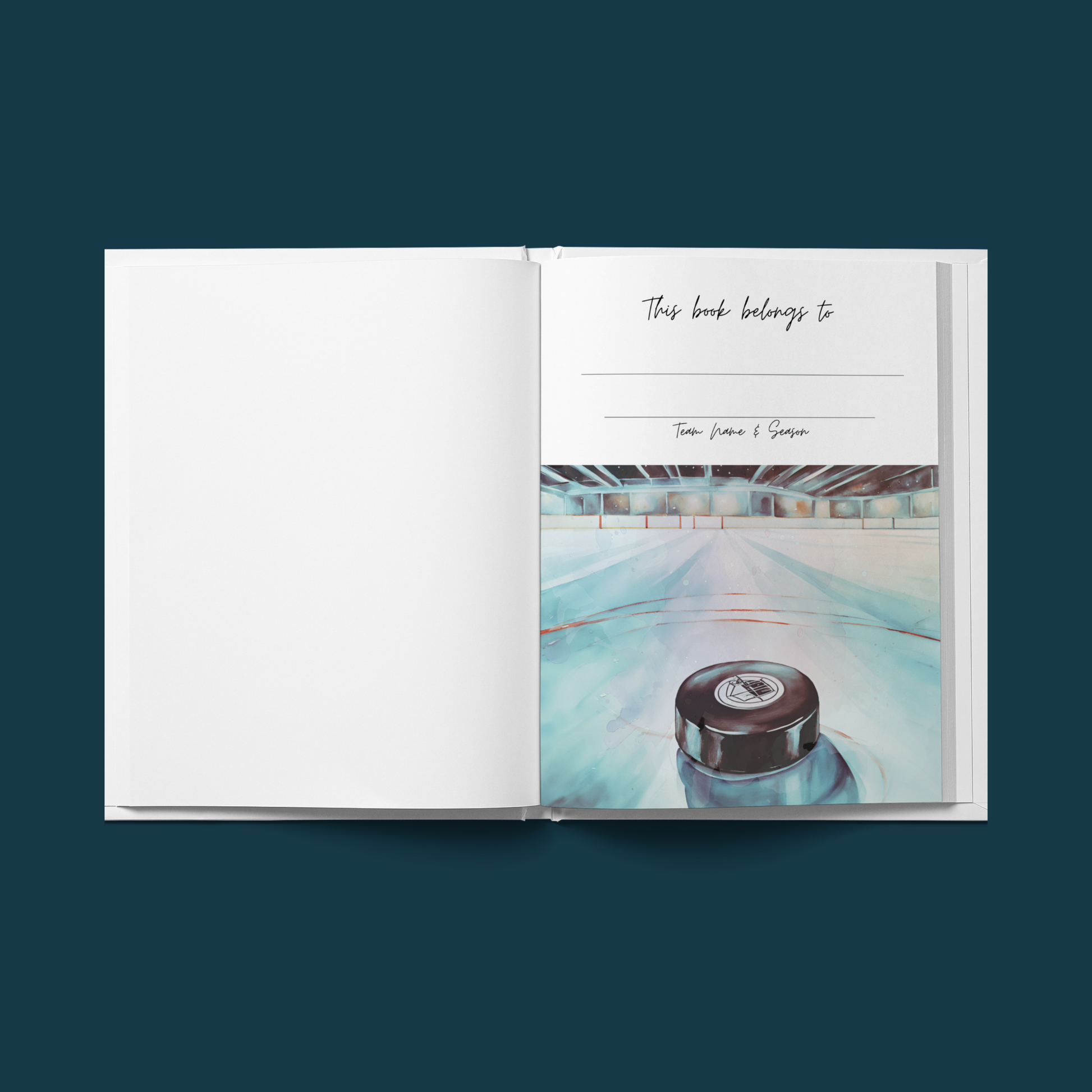 Hockey thank you book let's you personalize for each coach. 